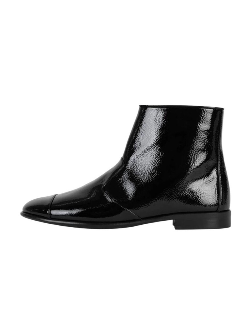 Jeffrey Campbell Black Patent Leather Ankle Boots 8.5